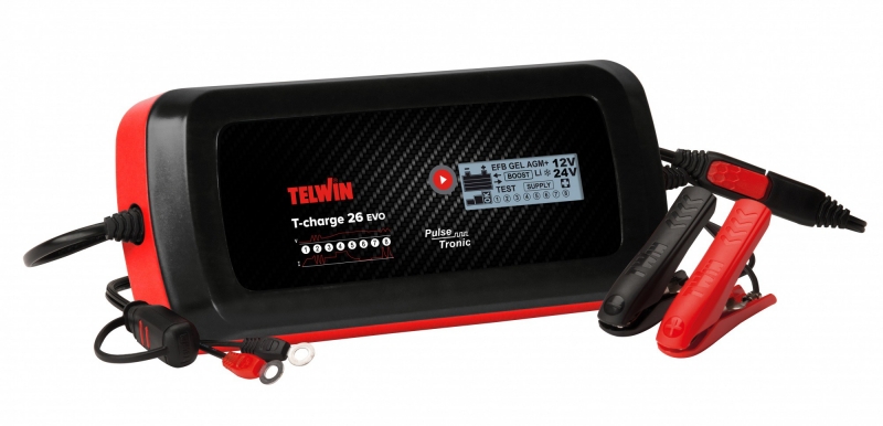 Зарядное устройство T-CHARGE 26 EVO (807595) Telwin Зарядное устройство T-CHARGE 26 EVO 12V/24V