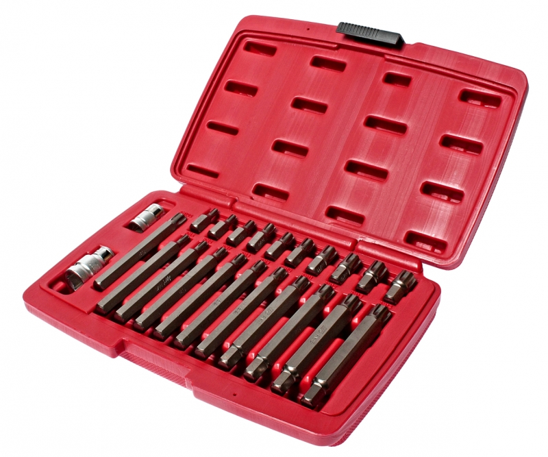 Набор бит 1/2 3/8 RIBE RM5-RM14 2 держателя 23 предмета в кейсе JTC JTC-5715