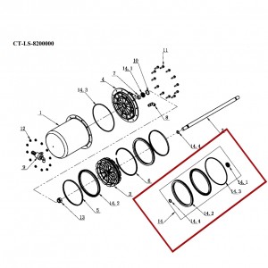 CT-LS-1110000 Набор уплотнителей цилиндра отрыва борта