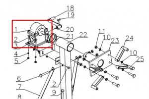 N3009R#GEAR-AS Редуктор в сборе для N3009R (до 2023)