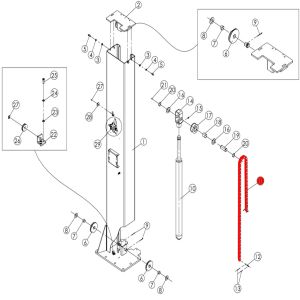 Цепь V2-5.5, V2-5.5L (BN-2.60PA-A-5000-03)