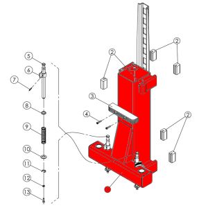 Корпус каретки T4H RAL1018 (BN-2.40ES-A-2000-01-00.RAL1018)