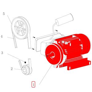 Электромотор односкоростной V324 MOTOR (380V, 50Hz, 3P, 0.75Kw) (MM26001076119)
