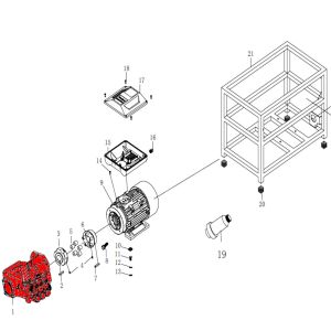 Помпа в сборе (Pump head set №1) TMHPC-7500C (2.01.30.02.0109)